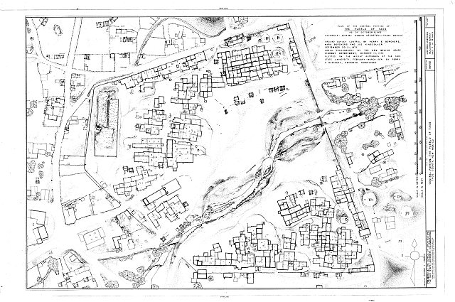 1. Plan - Pueblo of Taos Central Portion, Taos Pueblo, Taos County, NM