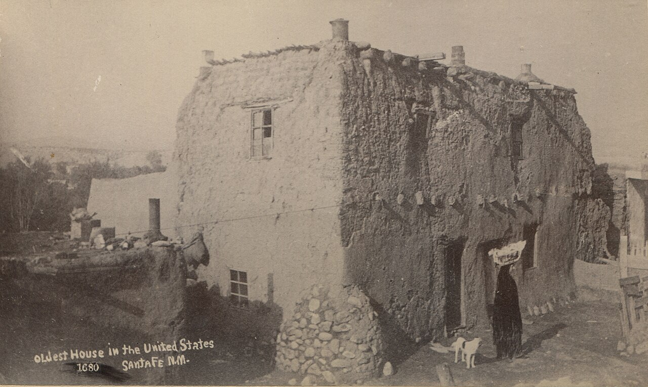 The Oldest House, historic photograph circa 1880